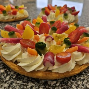 Tarte légumes croquants