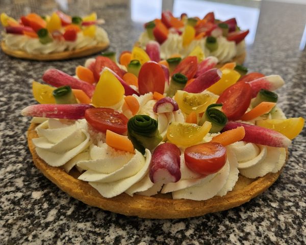 Tarte légumes croquants